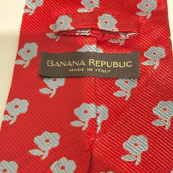 Banana Republic Floral Necktie Career Office Nerd - Picture 3 of 9